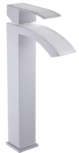 11044-F Смес. од. из НЕРЖ. для рак. чаши (БЕЛЫЙ) HANSEN  (10/1шт)