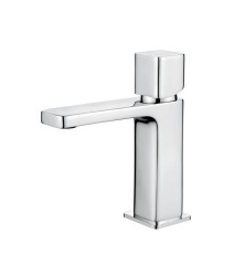 AQG QB, однорычажный смеситель для раковины(массивный корпус) без донного клапана, цвет хром