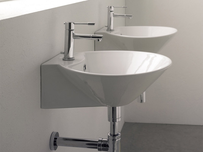 Раковина накладная или подвесная Scarabeo THIN-LINE 8010/R