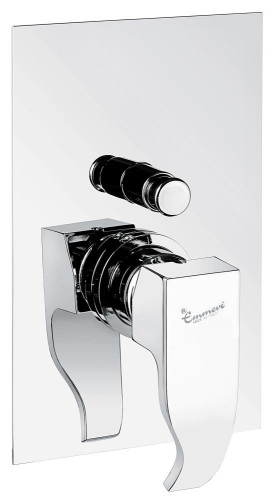 Emmevi Niagara, однорычажный встраиваемый смеситель для душа с дивертером на 2 выхода, цвет хром