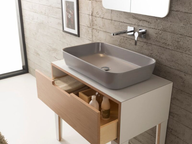 Раковина накладная Scarabeo MIZU 9007