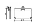 Полотенцедержатель KEUCO MOLL 12721010000