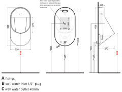 Писсуар подвесной CIELO ERA-ECO EROR CM