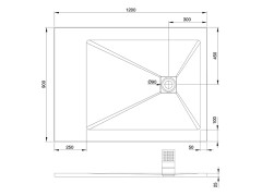 Душевой поддон с решеткой Scarabeo STEP 3015/23