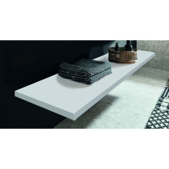 Puris Rounds, столешница отдельновисящая 920 мм (вкл. крепеж), цвет белый матовый