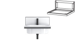 Структура под раковину и зеркало CIELO ELLE  ELSTOSP CM