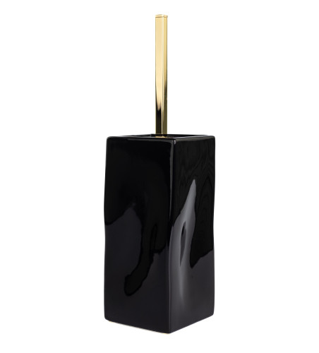 Stil Haus Prisma, напольный керамический ёрш, цвет золото - черная керамика