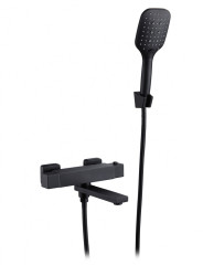 393533-C Смеситель термостат. для ванны (ЧЕРНЫЙ) ViEiR (6/1шт)