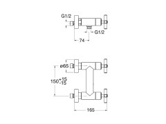 Смеситель для душа CRISTINA EXCLUSIVE EV48152