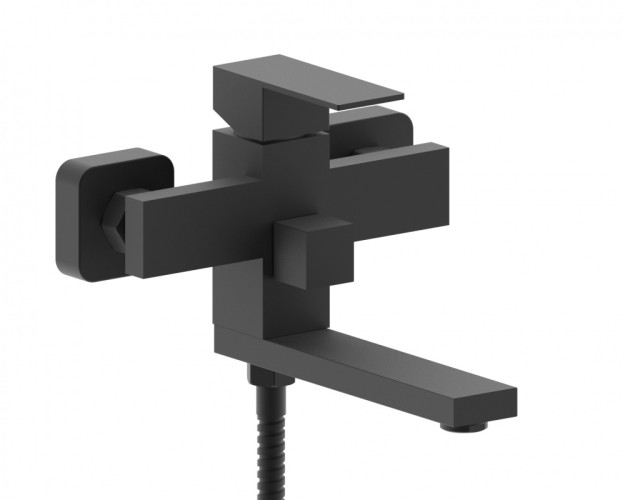 363531-C Смес. од. для ванны кор. кв. (НЕРЖ,ЧЕРНЫЙ) ViEiR (8/1шт)