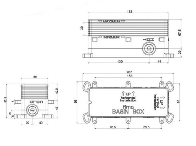 Внутренняя часть для встроенного смесителя FIMA CARLO FRATTINI FimaBox F3500
