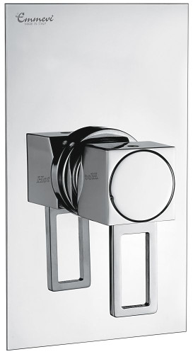 Emmevi Gea, однорычажный встраиваемый смеситель для душа, ручка со стержнем, цвет хром