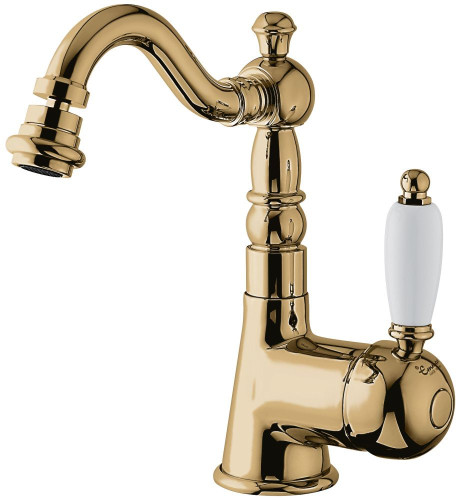 Emmevi Laguna, однорычажный смеситель для биде (излив 14,5 см), с донным клапаном, цвет бронза