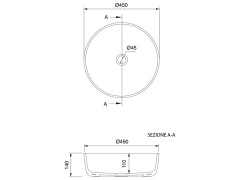 Раковина накладная Scarabeo MIZU 9005