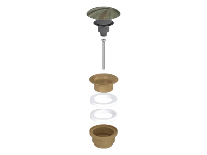 Выпуск для раковины с керамической накладкой CIELO SIWA PIL01BR- BP