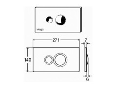 Кнопка смыва VIEGA VGVisign for Style 596316
