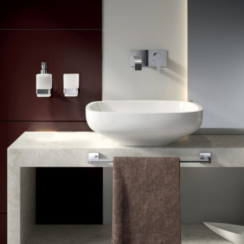 Gedy Elba, настенный стеклянный дозатор с металлической помпой, цвет хром