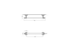 Полотенцедержатель SIMAS VICTORIA ACCESSORI 260215 Cr