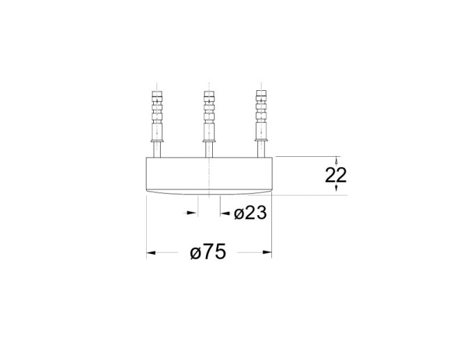 Скоба для душевых кронштейнов CRISTINA SANDWICH PD42977