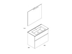 Комплект мебели BERLONI BAGNO SELECTA SLC 085 00 E 1417