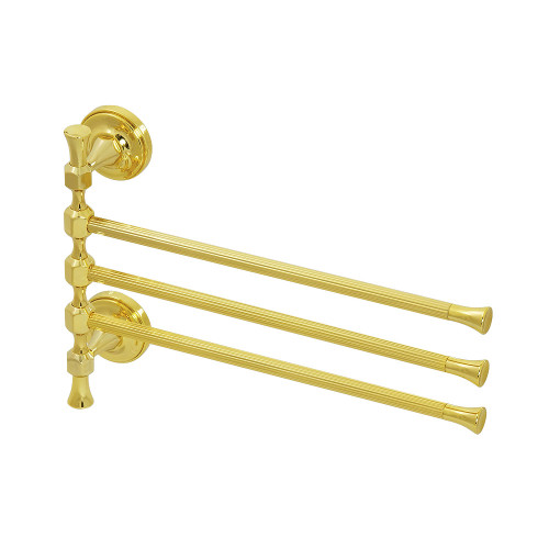 Полотенцедержатель тройной поворотный L32 x h24 cm, золото Migliore Fortuna