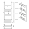 Полотенцесушитель Laris Форум Кватро П16 40/120 с 4-мя полочками 73207373*