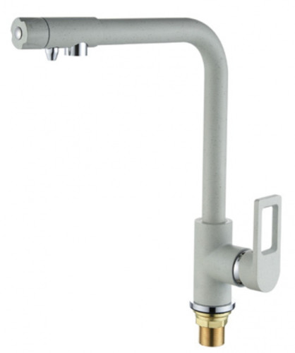 15008-F2 Смес. для кухни под фильт. выс. Г-обр. (МОЛ. БЕЖ.) ViEiR (10/1шт)