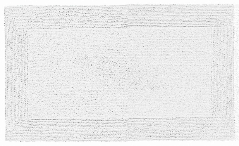 Batex Duo Flor, двухсторонний прямоугольный коврик из 100% хлопка, размер 65x120 см, цвет белый