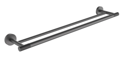 5518-G Полотенцедержатель двойной  (ГРАФИТ) ViEiR  (20/1шт)