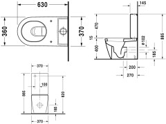 Унитаз моноблок DURAVIT STARCK II 2145090000