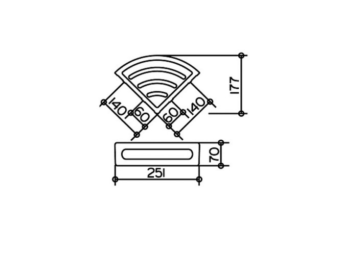 Полочка для душа KEUCO ELEGANCE 11657010000