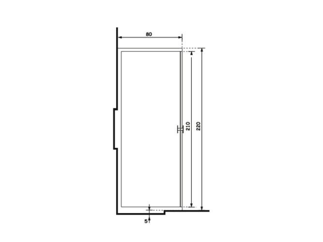 Душевая кабина TREESSE SCURETTO B0510/CROLED/TREV80