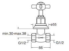 Запорный кран CRISTINA LONDRA LD62092