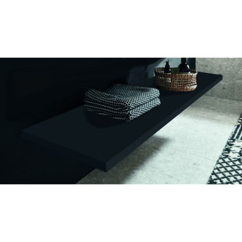 Puris Rounds, столешница отдельновисящая 920 мм (вкл. крепеж), цвет серый космос матовый