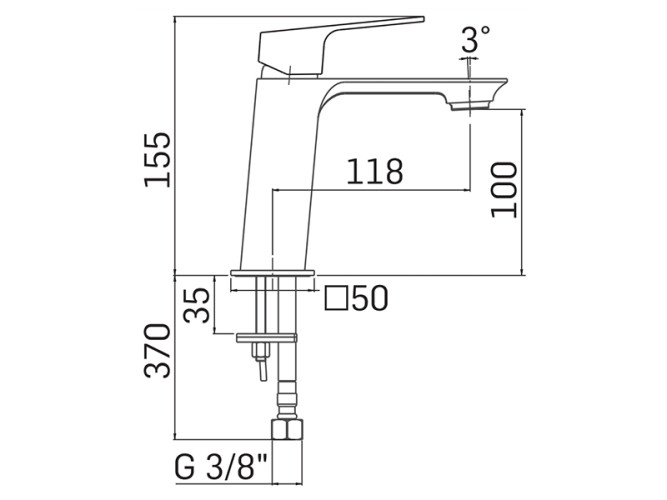 Смеситель для раковины MAMOLI BLADE 489300000001
