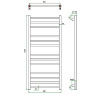 Полотенцесушитель ГРОТА ESTRO 48/120