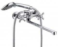 120142 Смеситель 2-руч. для ванны дл. плос. ViEiR (10/1шт)