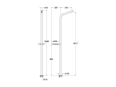 Напольная душевая колонна с аксессуаром CRISTINA SX SX50628
