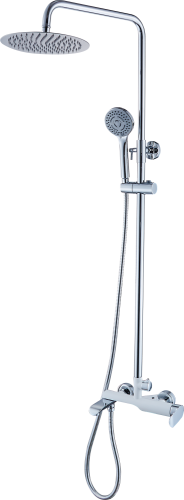 22065-F Душевой релинг (белый,хром) GANZER  (4/1шт)