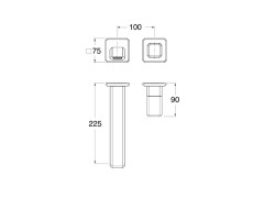Наружные части настенного смесителя для раковины CRISTINA ITALY IT94951