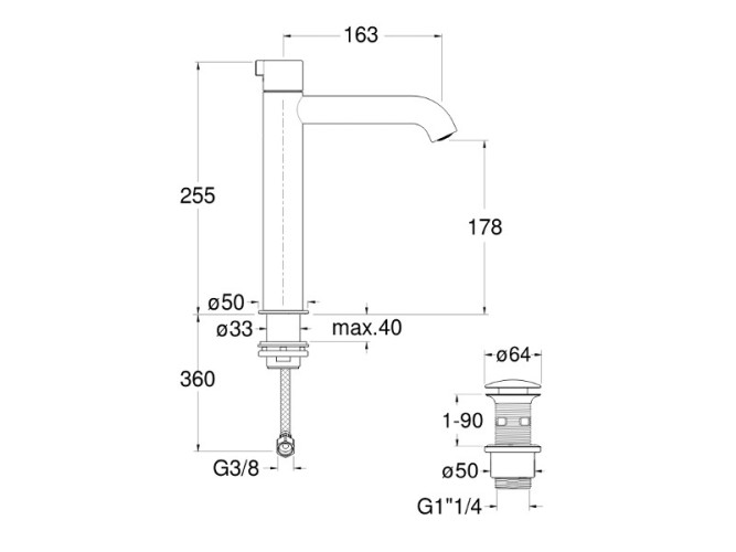 Смеситель для раковины CRISTINA RX RX21728