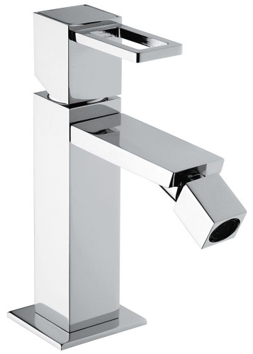 Emmevi Gea, однорычажный смеситель для биде, ручка со стержнем, с донным клапаном click-clack, цвет хром