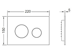 панель смыва TECE Teceloop 9240926