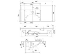 Раковина встраиваемая/подвесная Scarabeo ML 3008