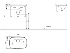 Раковина полувстраиваемая TOTO NEOREST LW3716HY