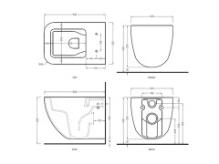 Унитаз подвесной безободковый CIELO SHUI COMFORT SHCOVSK