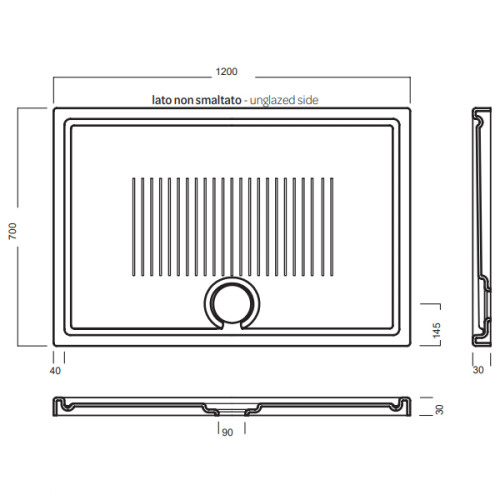 Поддон душевой HATRIA LIF H3 Y1ZZ01