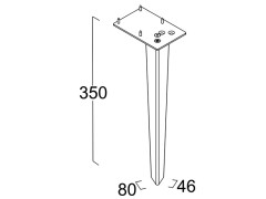 Ножка для мебели BERLONI BAGNO SUITE VINTAGE SUVACPISI35 176