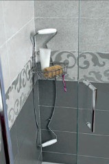 Stil Haus, держатель в ванную для рук и ног + решётка, цвет хром