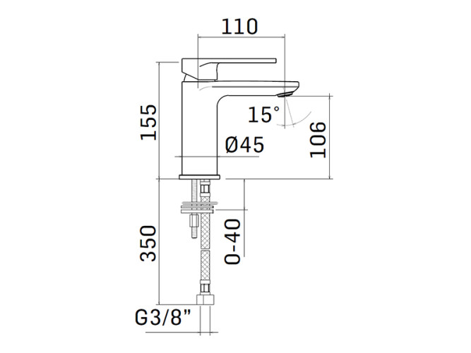 Смеситель для раковины MAMOLI SADLER 4603SI306001